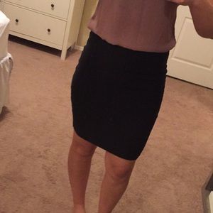 Black pencil skirt